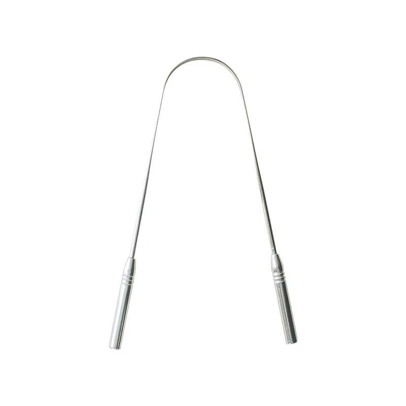 Stainless Steel Metal Tongue Scrapers Reusable oral cleaning tool stainless steel metal copper rose gold tongue scraper