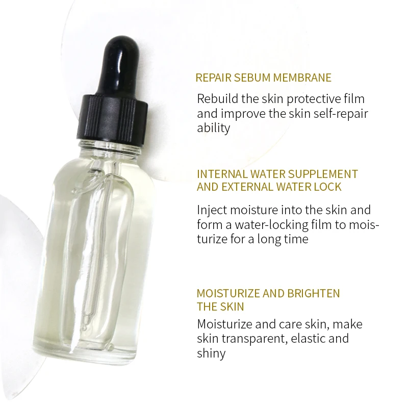 Natural Wholesale Price for Moisturizing Skin Care Plant Squalane Moisturizer Wrinkles Facial Oil