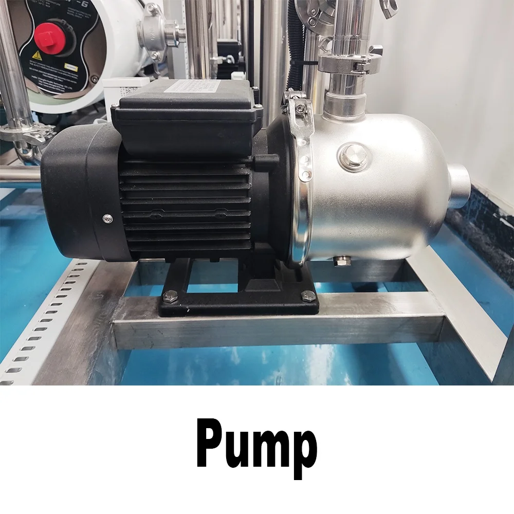 RO-500L/H two-stage reverse osmosis stainless steel water treatment reverse osmosis equipment