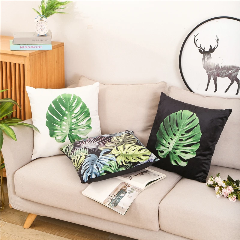 2022 New Fashion Printing Series decorative pillow covers office sofa lumbar cushion customizable pillow printed