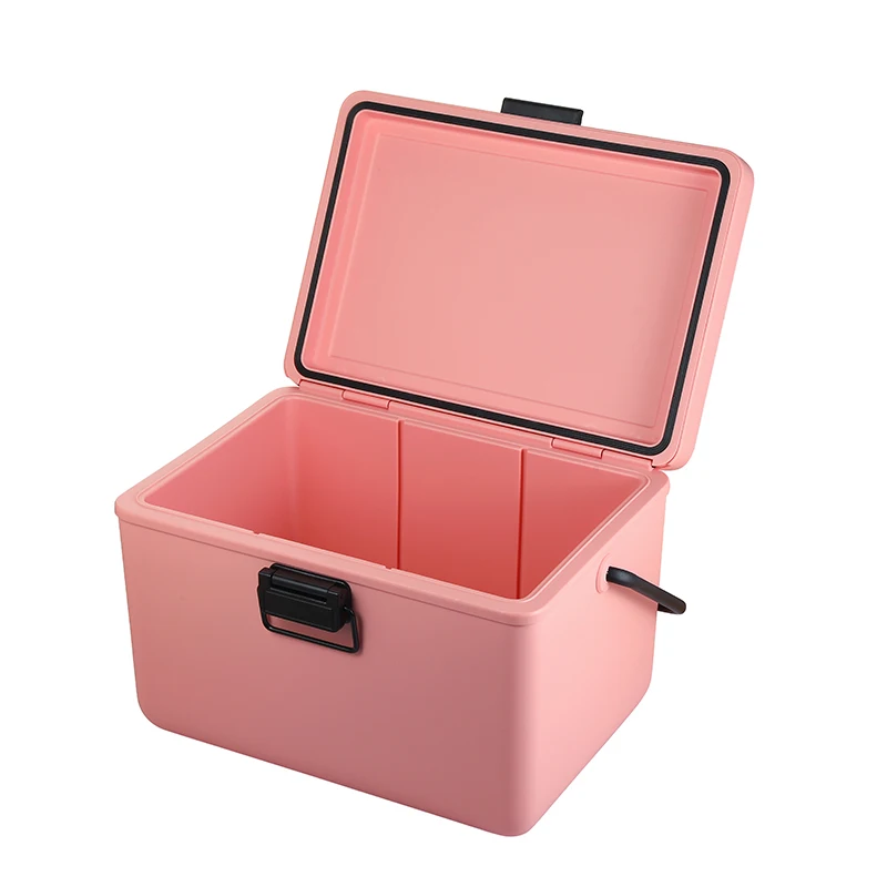 Custom color and logo portable hard cooler insulated cooler box 12L for camping outside picnic
