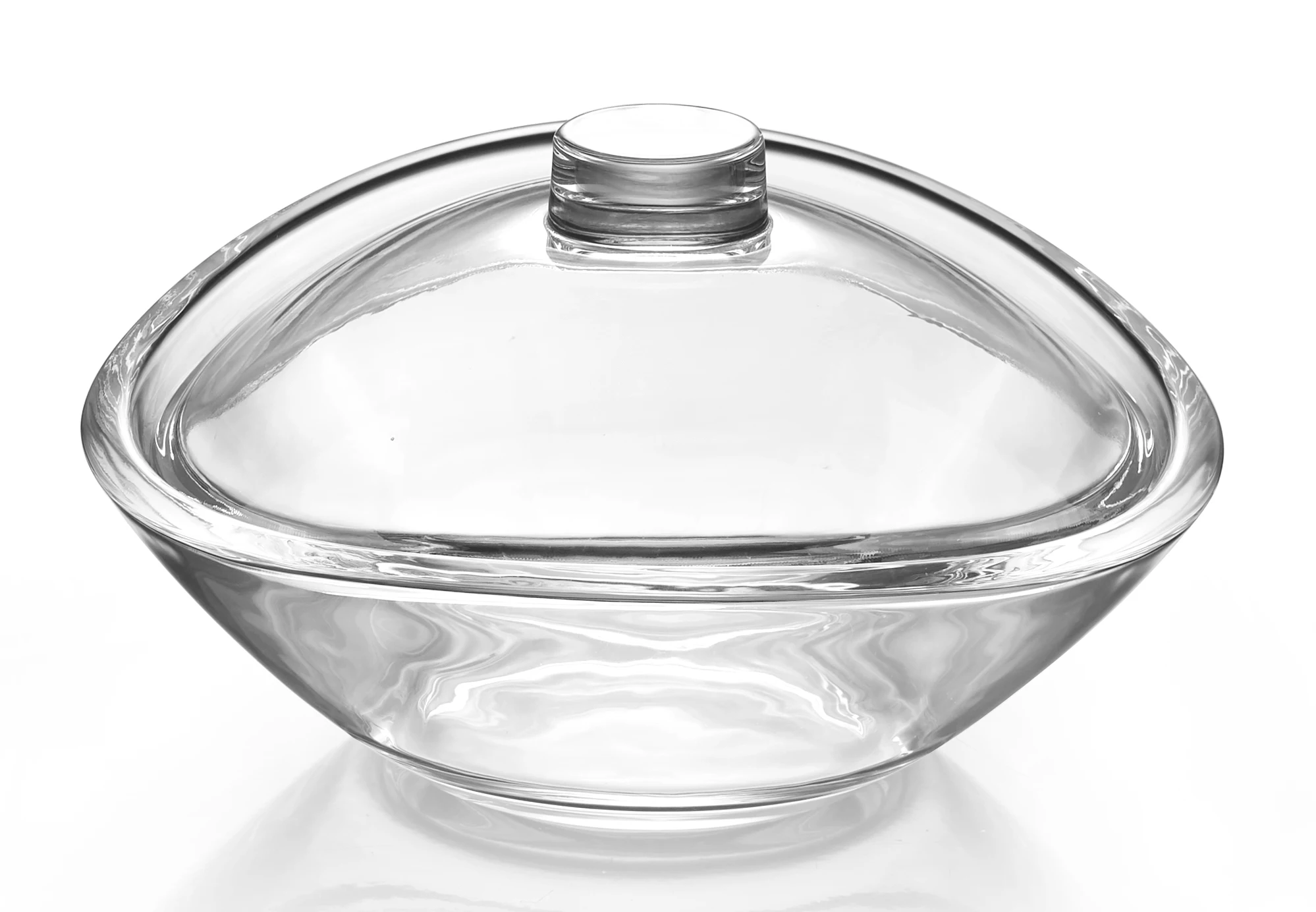 1077CJb Atlantic Candy Box Crystal Lead Free fruit salad luxury bowl decoration glass bowls with lid