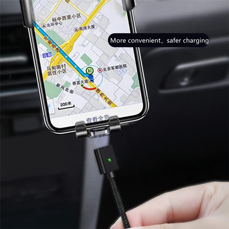 
Nylon Braid 33Ft 3A Flat Magnetic USB Charging Data Cable 3 in 1 Magnet Charger Cable For IOS Type C Micro USB 