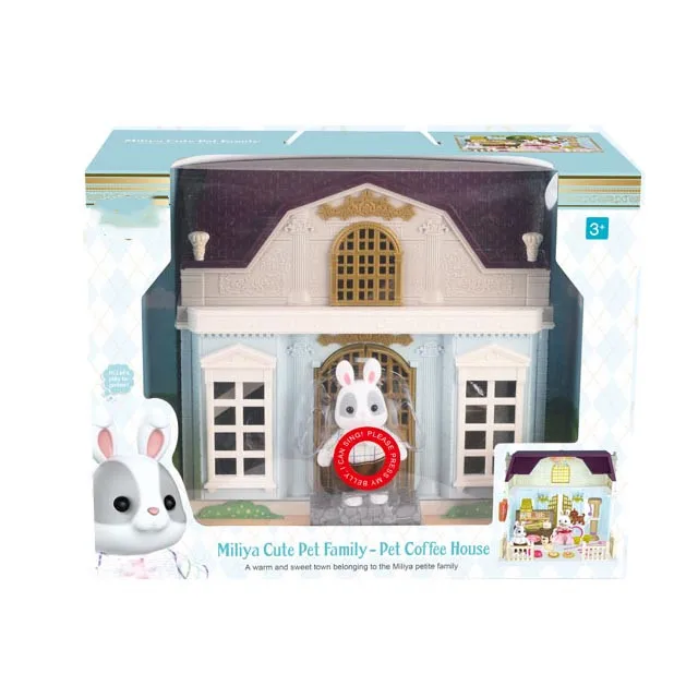 wholesale kids indoor game educational play house diy toys doll house for small girls