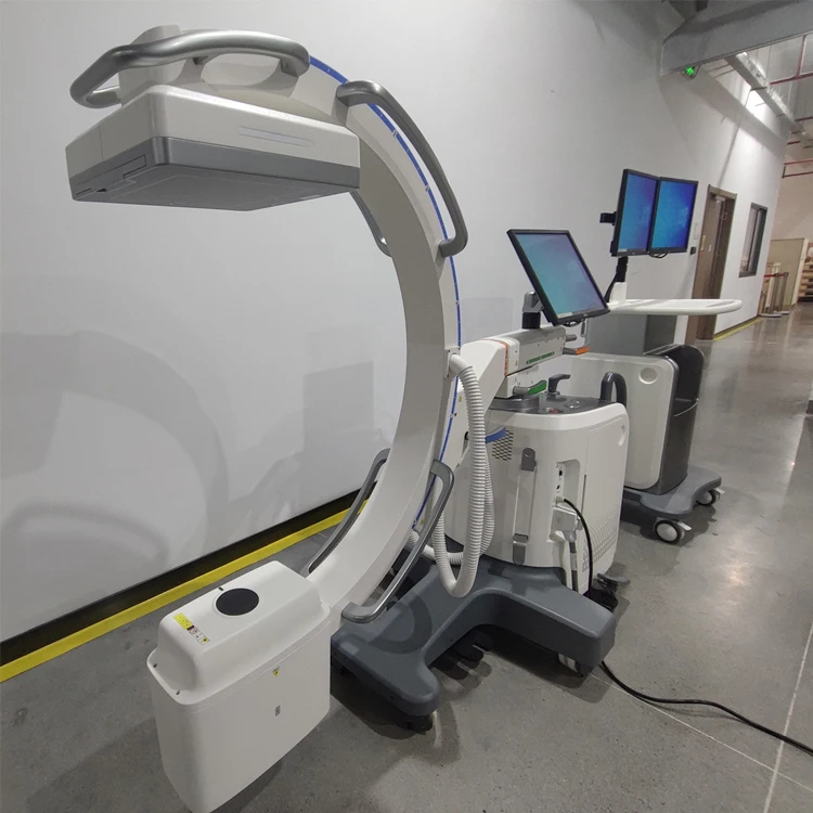 Mobile C-arm X-ray machine with flat panel detector, C arm  x ray machine medical x-ray equipments