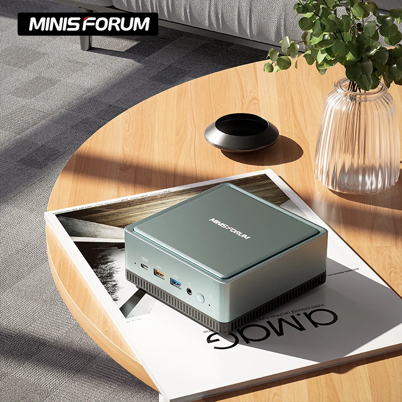 MINISFORUM UM350 AMD Ryzen 5 3550H 4 Cores Best Gaming Mini Computer win11 pro nuc case Pocket Mini PC
