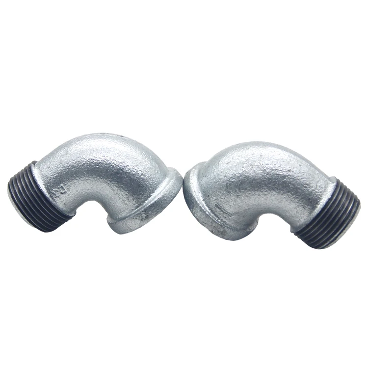 Factory Supply Galvanized Malleable Iron Pipe Fitting,BS NPT Thread Street Elbow 90 Degree, Plumbing Material In Water Gas Oil