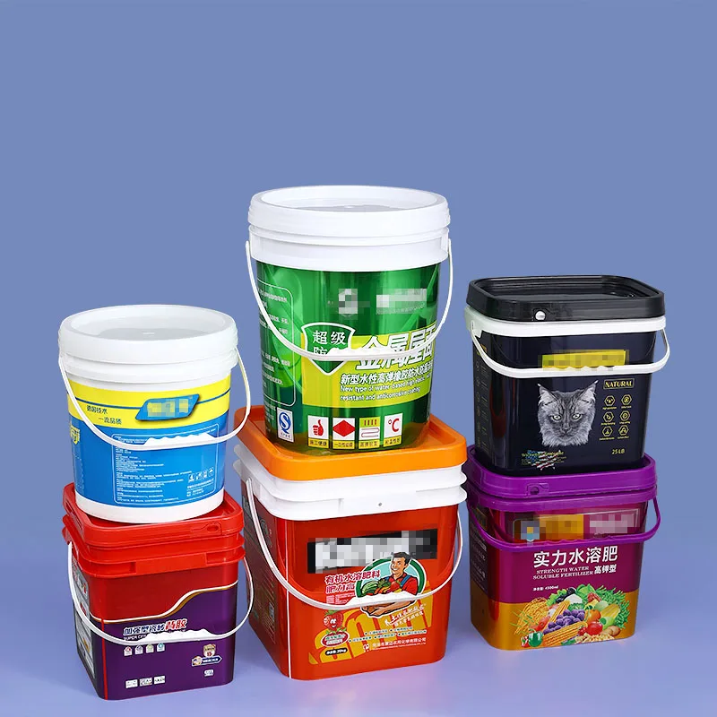 Manufactures Bucket Plastic With Lid Empty Square Hardware Parts Storage Container