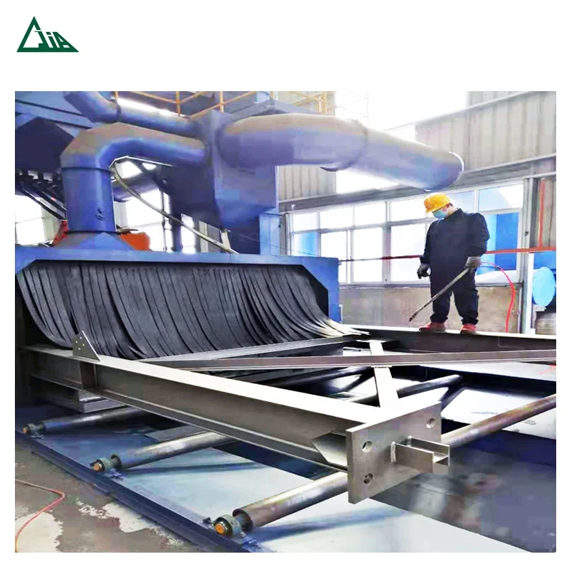 Quality and reputation protection QH69 h beam automatic shot blasting and painting machine