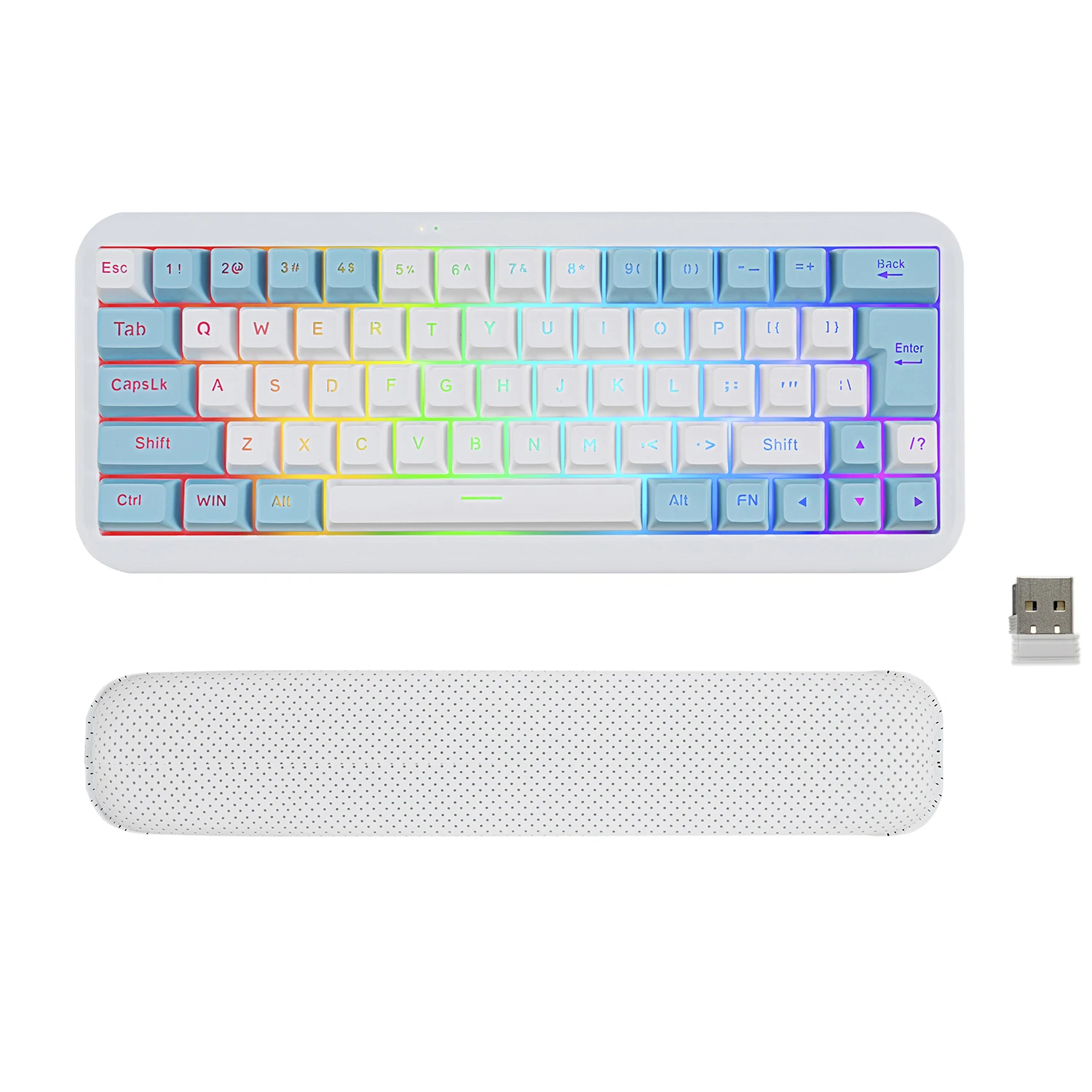 GK500 Membrane keyboard BT wireless with lighting 63-key RGB-mode computer games fast handover design Key