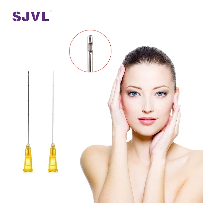 Medical Disposable 25g 50mm Blunt Tip Needle Micro Cannula For Filler Injection