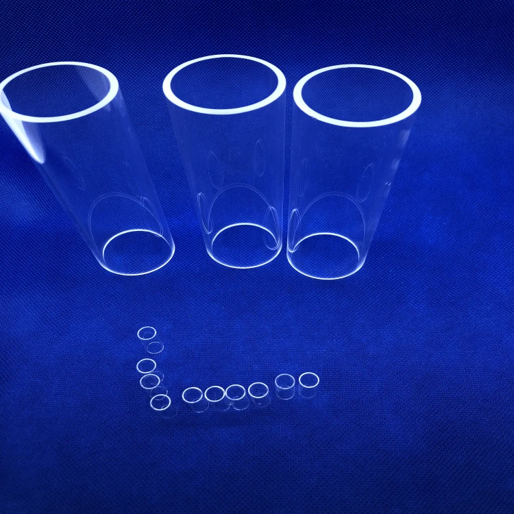 Domed quartz glass tube large diameter quartz glass tube