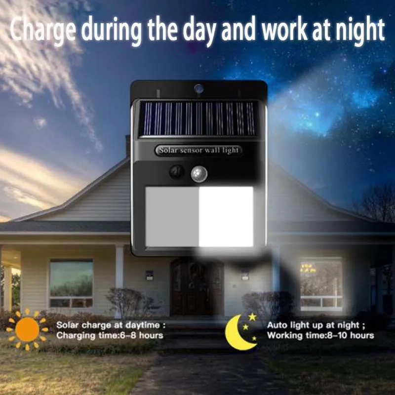 2023 hotsale Led Sensor Light Solar With Motion Sensor luces , Hot Sale 2022 Solar Light Motion Sensor Lights For Outdoor