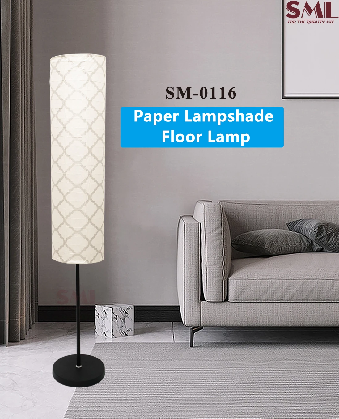 2024 Latest Luxury Customized Rice Paper Lamp  Corner Light Living Room Unique Standing  Floor Lamps