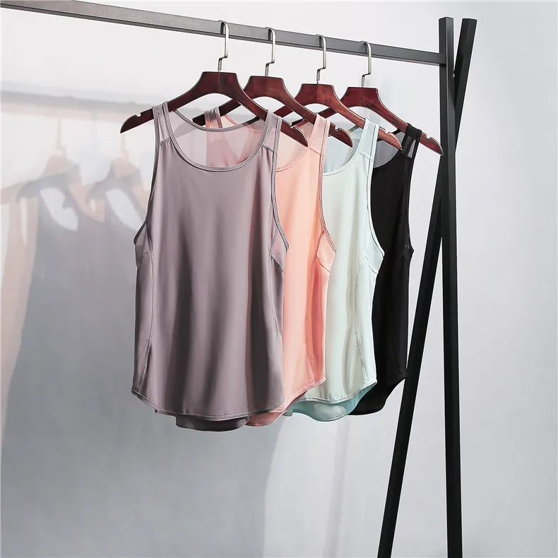 Модные женские фитнес бодибилдинг тренировки спортивные Стрингер топы с круглым вырезом