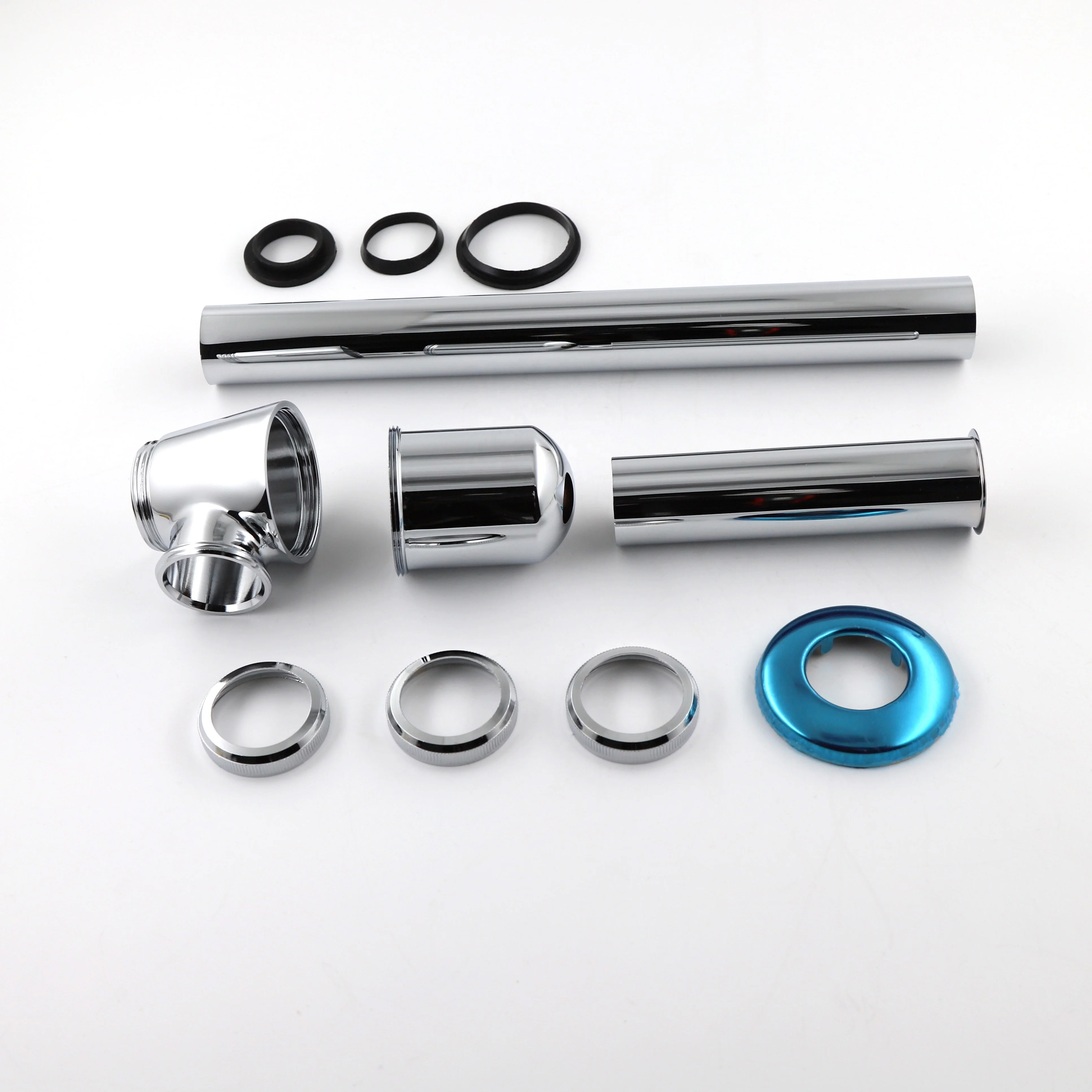 G1-1/4 inch 32mm Brass  Chrome Bottle Trap Waste Siphon Anti Odor Bathroom Sink Drain Bottle Trap Siphon