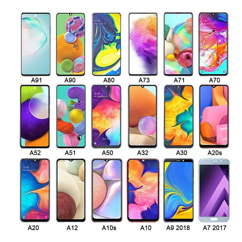 Дисплей для телефонов Samsung Galaxy A12 A13 A20 A22 A32 Note 8 10 20 S9 S10 Plus S21