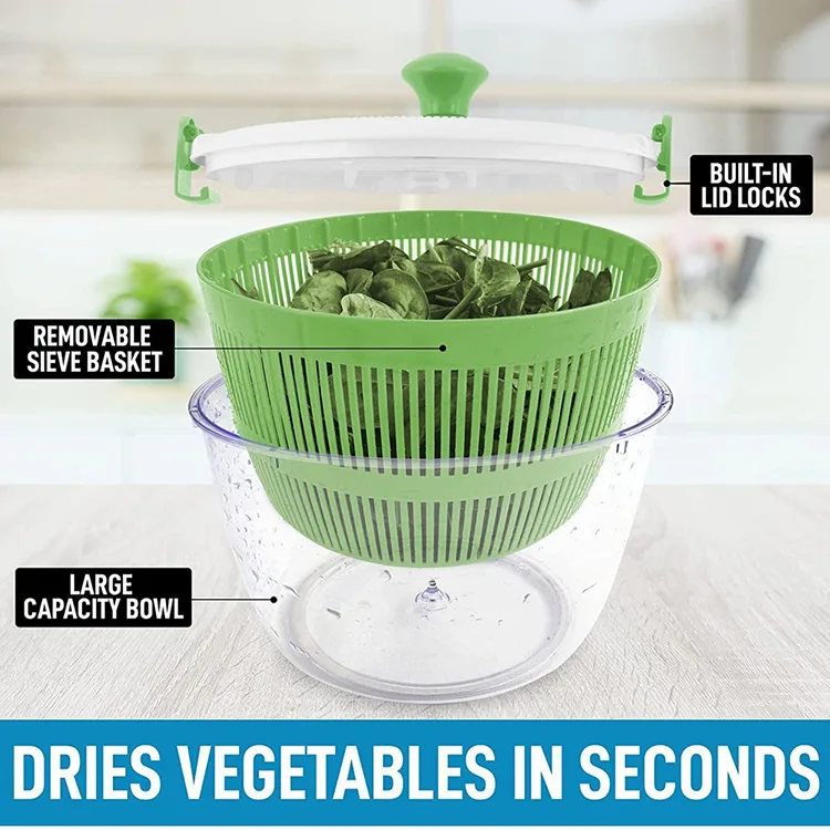 Vegetables Salad spinner Dryer Tool Multifunctional Manual Salad Spinner