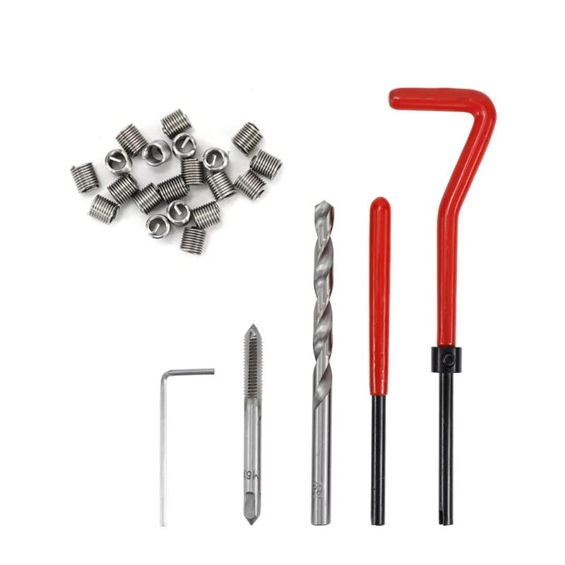 Japan-Buy Cross-Border New O131 Piece Thread Repair Kit Bit Combination Plastic Steel OEM Customizable Metric Damaged Threads