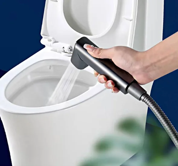 All-copper high-pressure spray gun toilet companion toilet flusher body cleaning private women wash shower nozzle flush