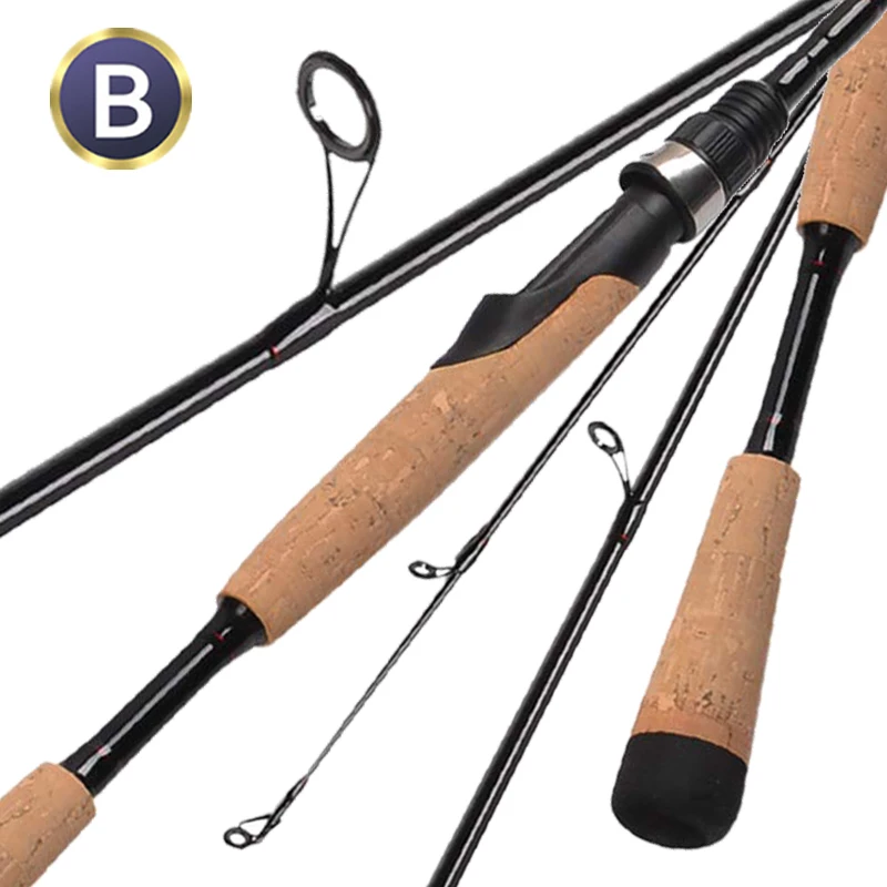 OEM ODM China 4 Section travel portable carbon fiber spinning sea adjustable length fishing rod pole spin olta Penyiaran