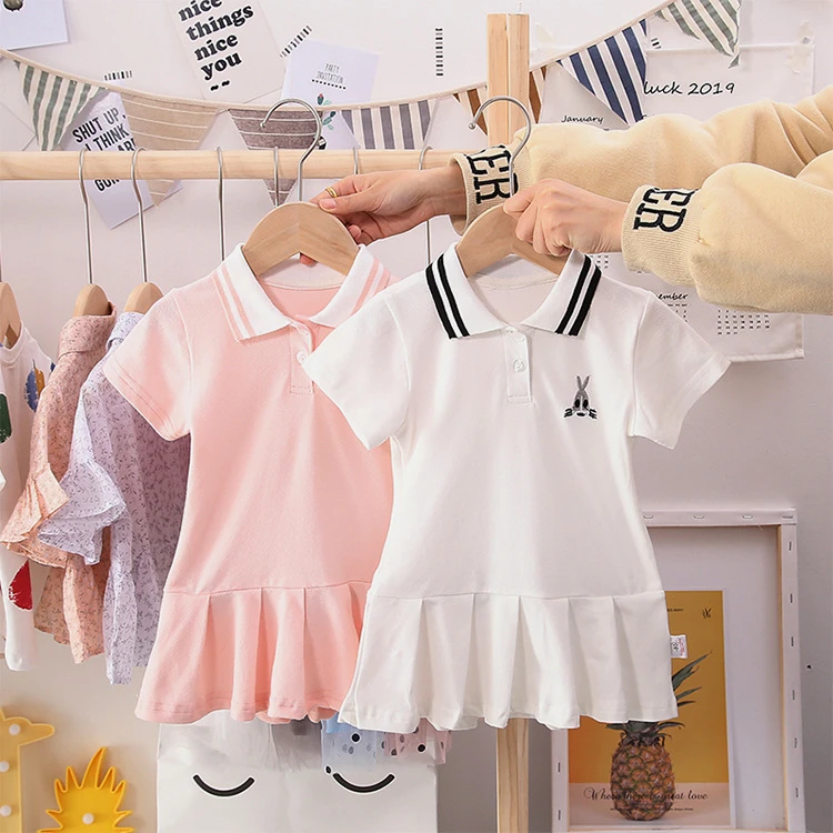 new fashion summer baby clothes girls model boutique dress girls casual dresses