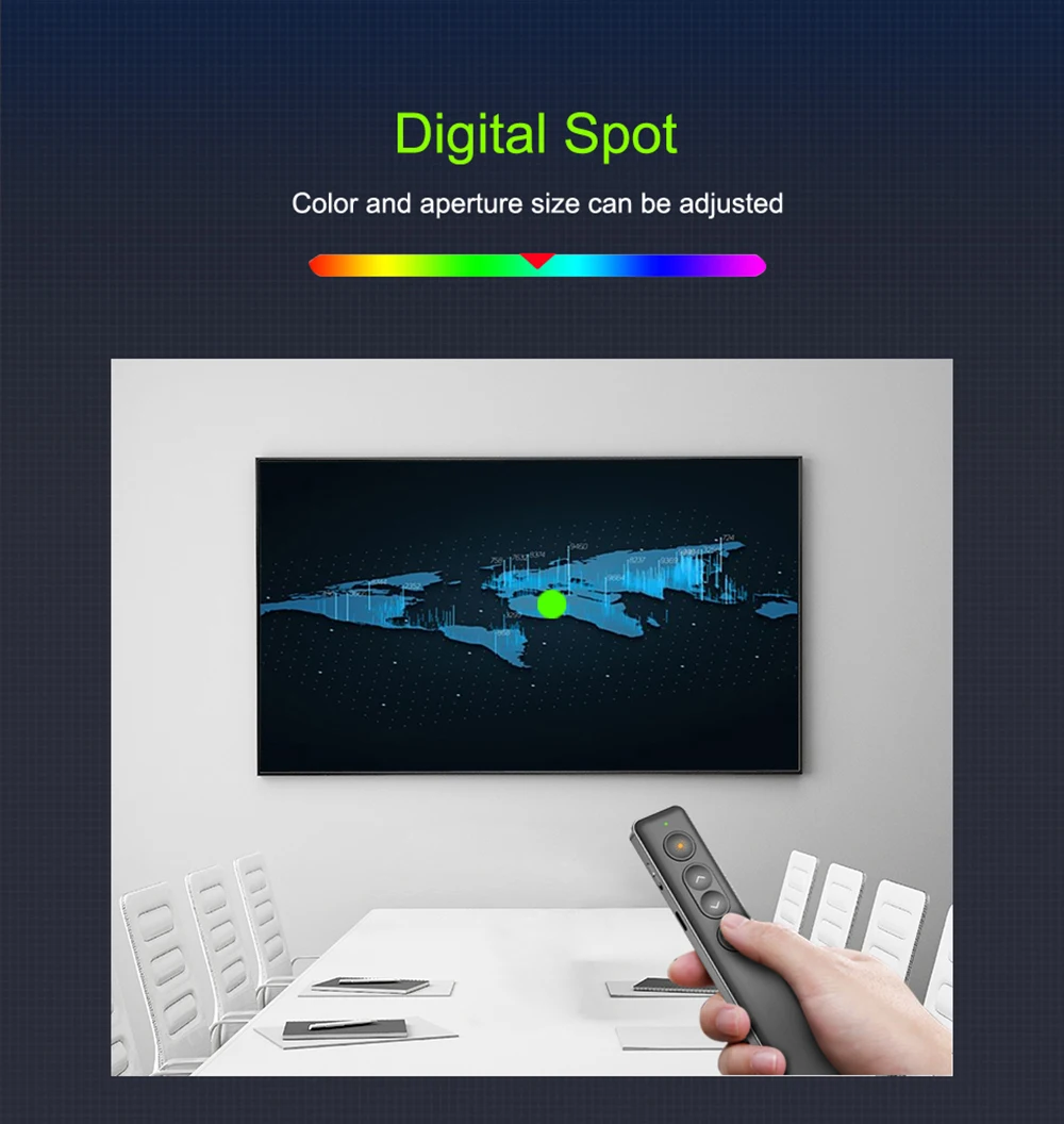 H90 Wireless Presenter Pen USB 2.4GHz Remote Control Powerpoint Presenter Presentation Clicker PPT Pointer Laser Pen