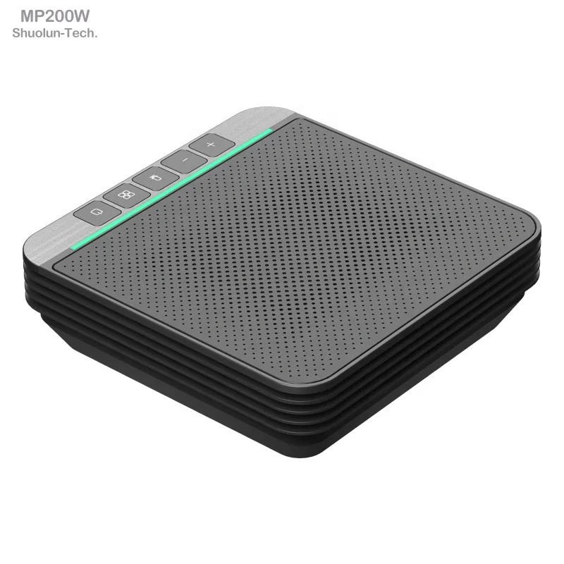 
MP200W wholesale factory price gray black silver color wireless connection conference microphone speakerphone 