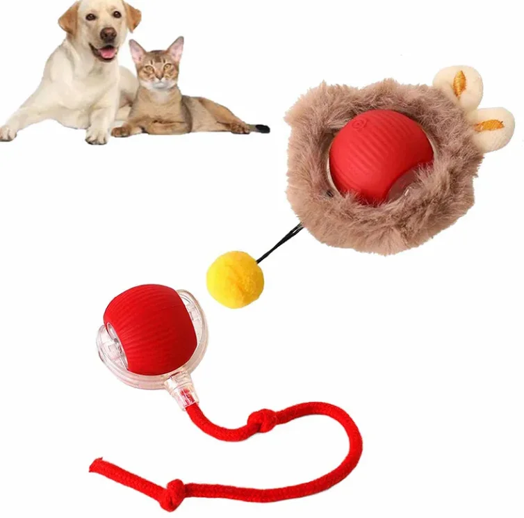 Hot selling Rolling Ball Interactive Cat Toys Interactive Rolling Pet Ball Automatic Cat Toy Self Moving Dog Toy