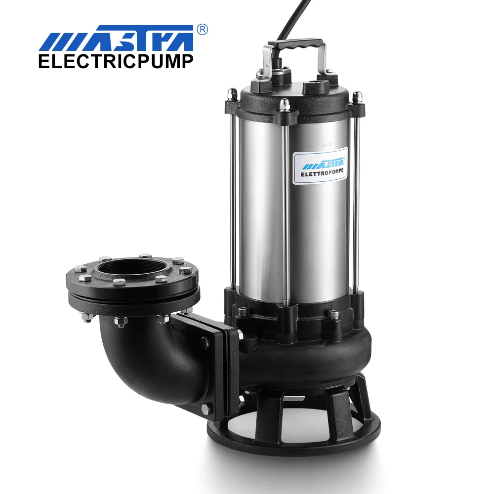 MASTRA stainless steel sewage cutter centrifugal deep well pumps solar submersible sewage water pump