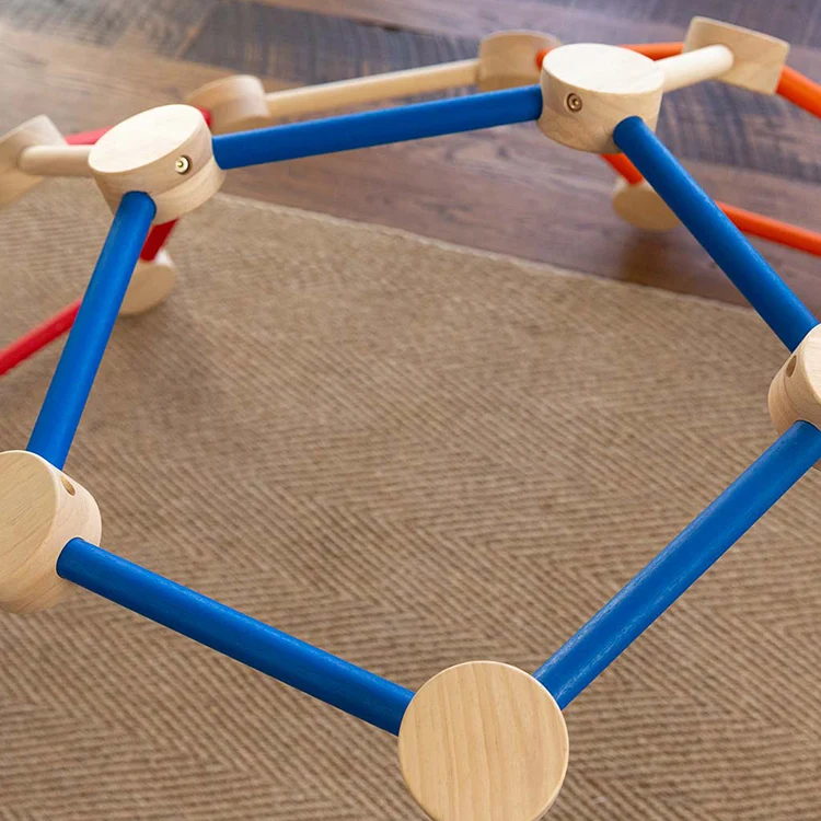 Building Blocks Fort Building Kits Wooden Indoor Climbing Dome with best quality