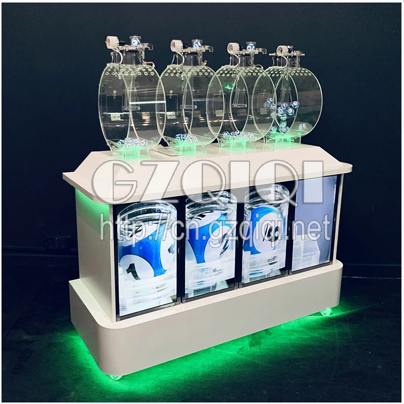 
Muilty cylinder lotto machine with screens 