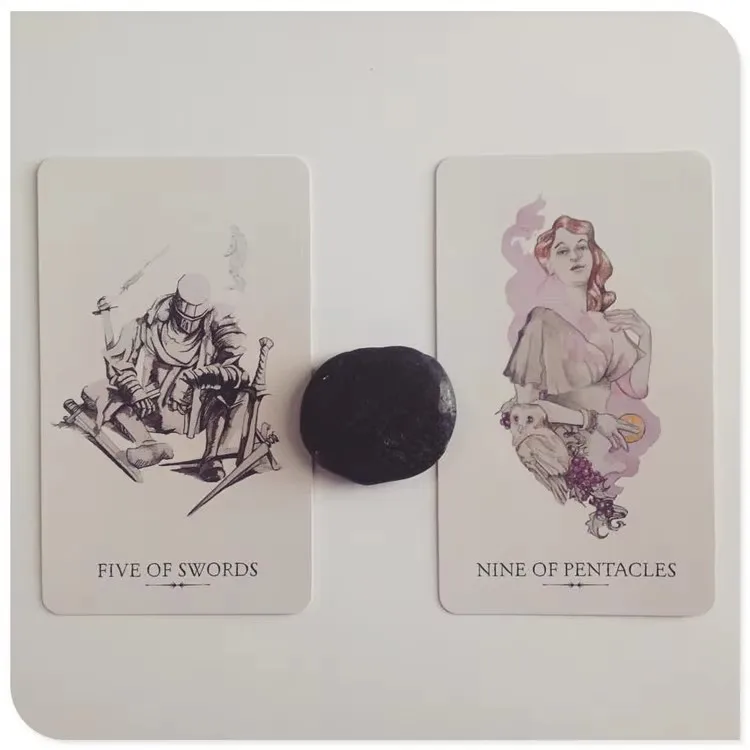 Горячая распродажа карточка Moon Tarot Oracle Классическая аутентичная игровая карта с красочными краями