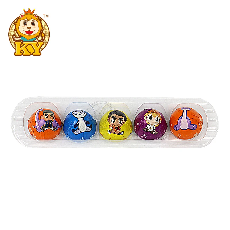 Wholesale custom sweet chocolate ball filled with vanilla flavor milk for kids