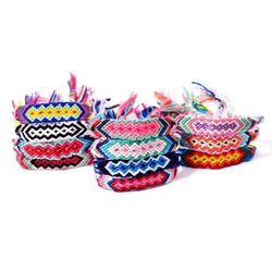 Handmade Rainbow Colorful Rope Braided Thread Friendship Bracelets