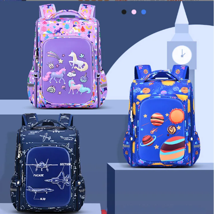 Large Capacity School Bag for Teenagers Girls Backpack with Cartoon School Bags For Boys