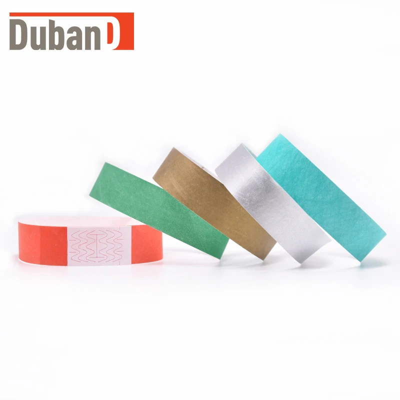 Disposable Tyvek Paper Wristbands for Asusement Park and Other Theme Parks Which are Waterproof and Accurate Identification
