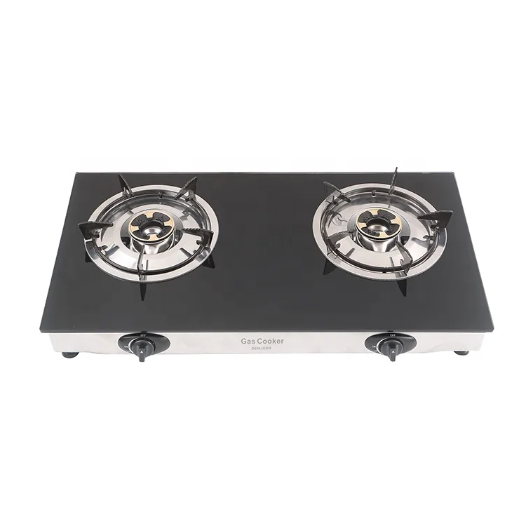 Commercial kitchen appliance high pressure lpg 2 burner stove modulating mini gas and electricity burner for restaurants