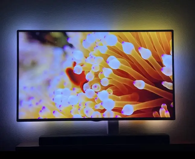 Шэньчжэнь оптовая торговля 12 вольт окружающей среды светодиодные огни rgb Изменение цвета светодиодные полосы света 5050 для ТВ-подсветка