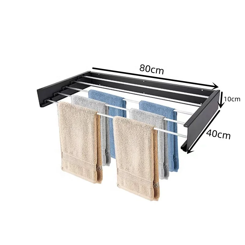 SOYOUNG NEW hotselling folding compact wall mounted steel dry clothes dryers laundry drying rack for home use