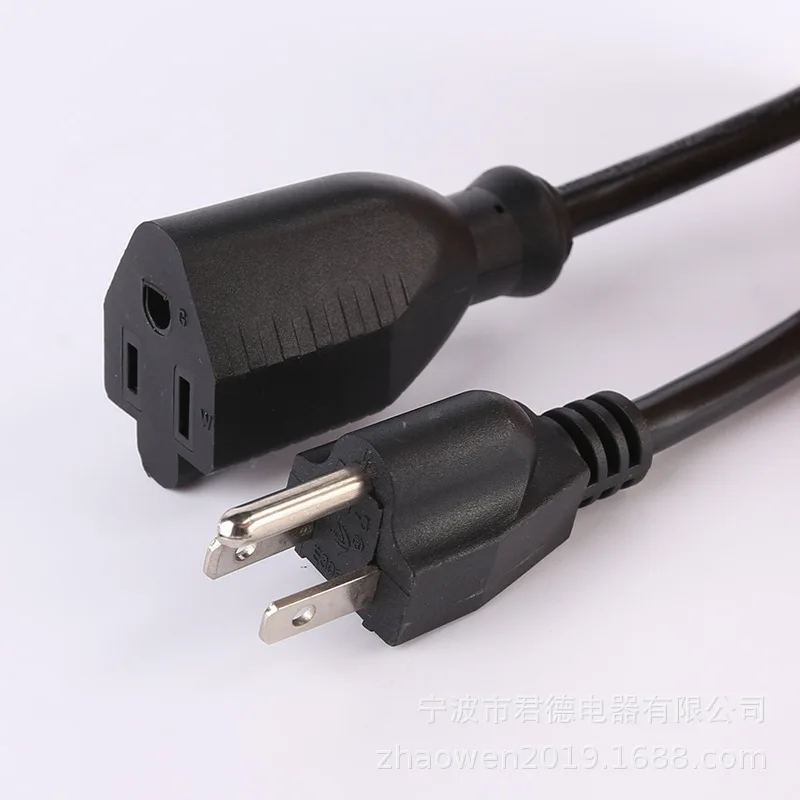 NEMA 5-15P to IEC C13 15A 14AWG  Heavy Duty Computer Power Cord