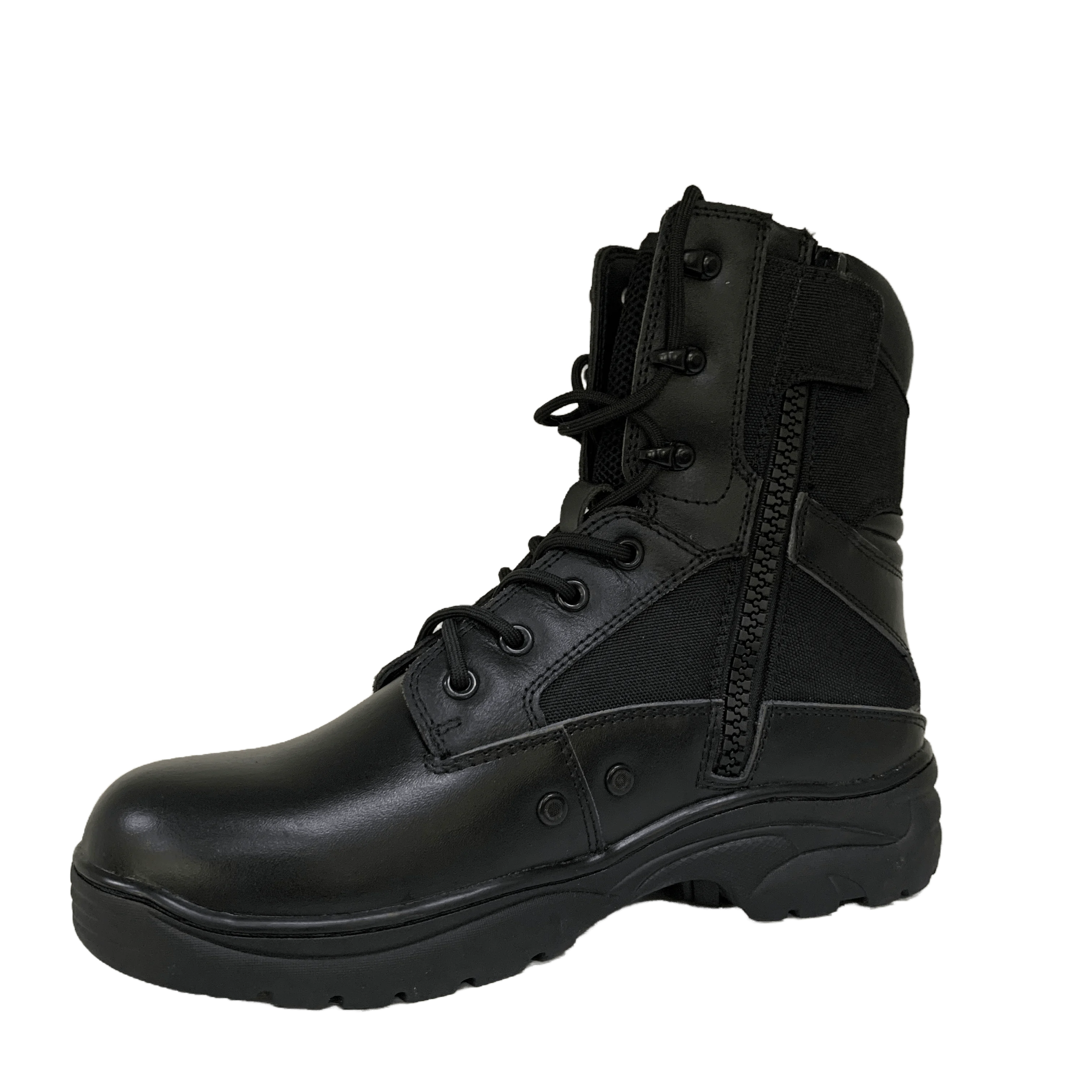 Factory price Comfortable Thick-bottom Hiking Safety Outdoors Combat boots black Tactical Boots