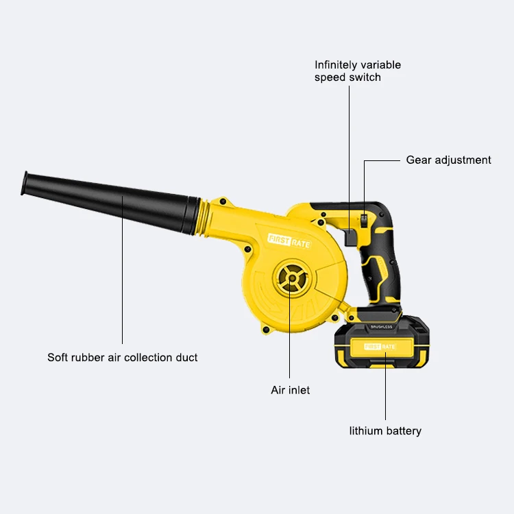 Cheap High Speed Outdoor 20V Cordless Leaf Blower Lithium Ion Power Cordless Jet Fan Leaf Blower For Cars