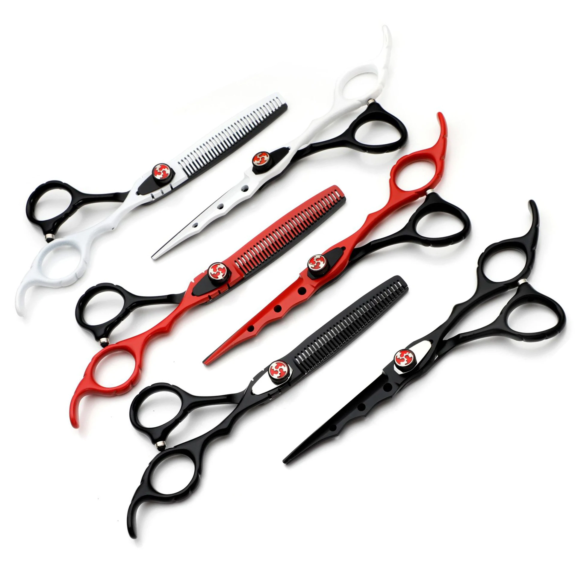 F81 Professional Barber Scissors 5.5/6 Inch Stainless Steel with Sharp Tip for Hair Cutting in Barber Shops and Salons