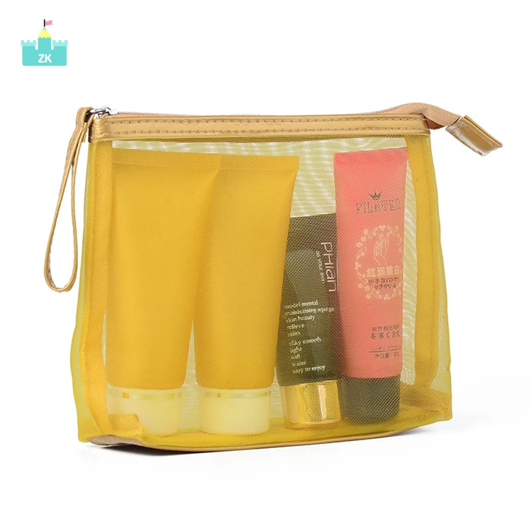 
Cosmetic Makeup Organizer Bag Factory Customization Multifunctional Creative Zipper Mini Mesh Cosmetics Convenience Fashion OEM 