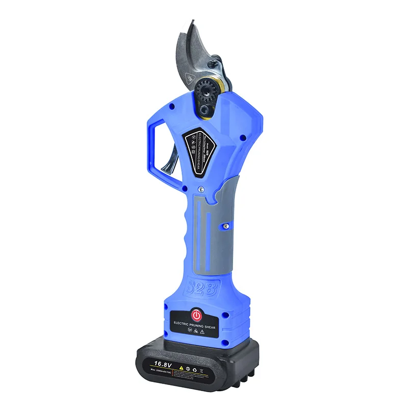 16V-28mm professional cordless electric pruning shears Powered Electric Pruning shears scissors Electric grape Pruner garden she