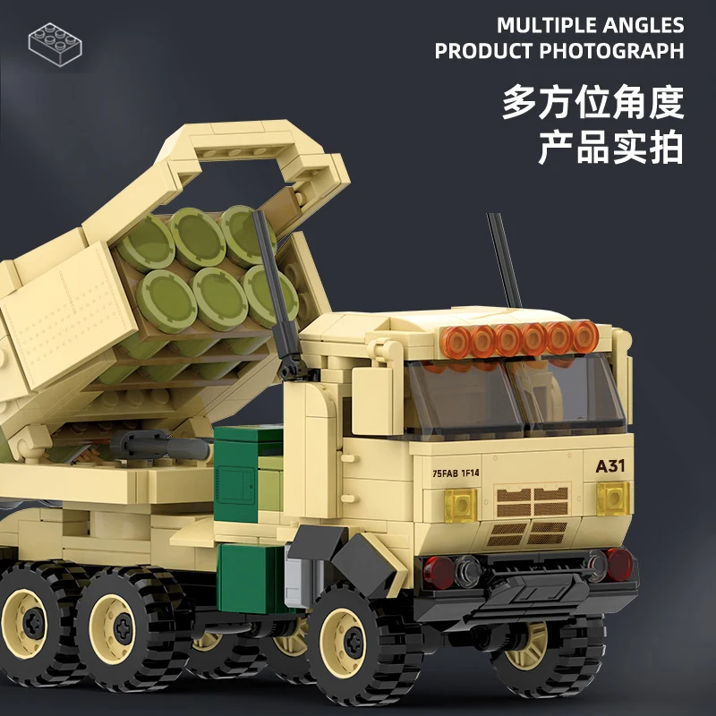 3511 Военная серия M142 HIMARS MOC Model оборудование для детей развивающая сборка конструктор Набор игрушек украшения мальчиков Игрушка Juguetes