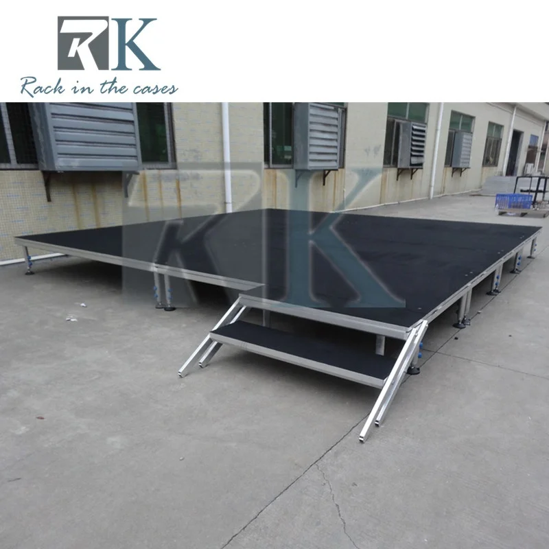 factory wooden stage with aluminum legs for sale portable stage design stage for outdoor performance