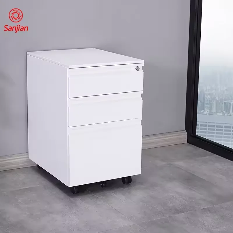 High Quality Filing Cabinet moving storage 3 drawers cabinet mobile pedestal modern office furniture