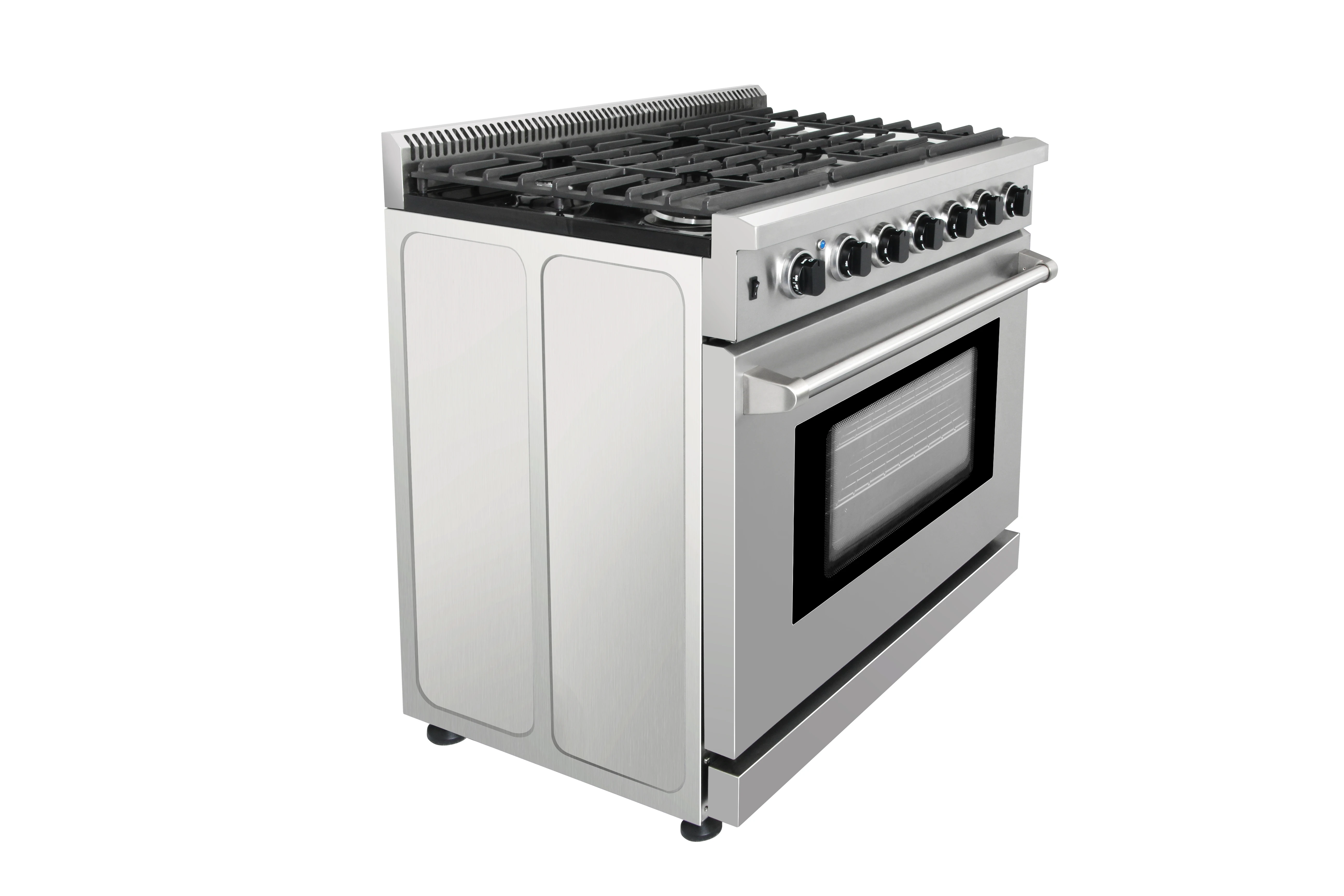 6 Burner 36 inch All Gas Range Freestanding 5.8 cu.ft Oven Capacity With The Kitchen Cooker